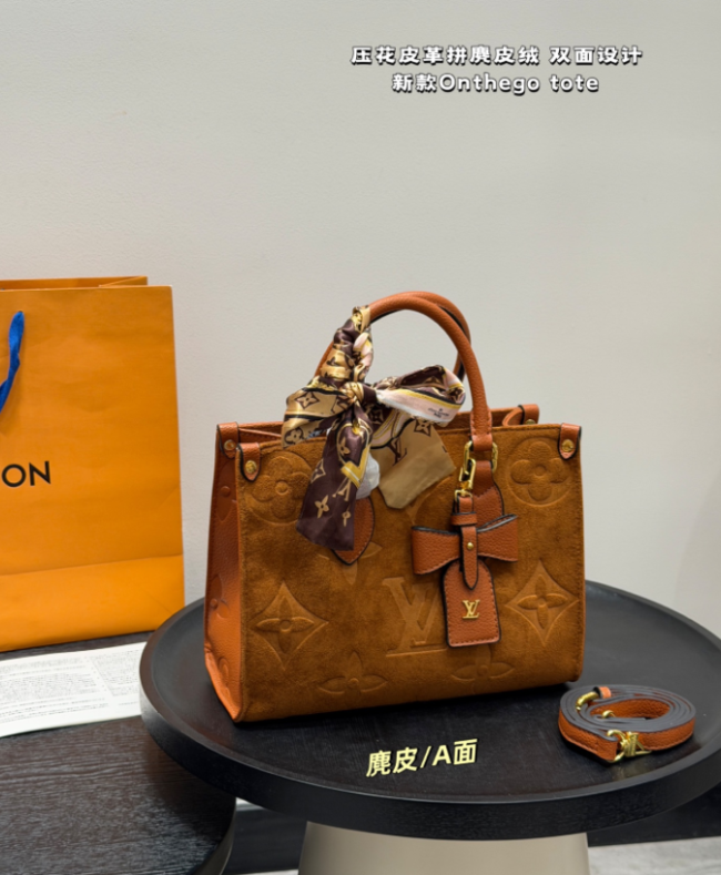 Women Fashion Suede Tote Bag No Box #LOV