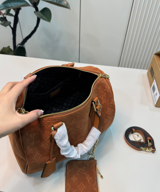 Women Fashion Suede Tote Bag No Box #LOV