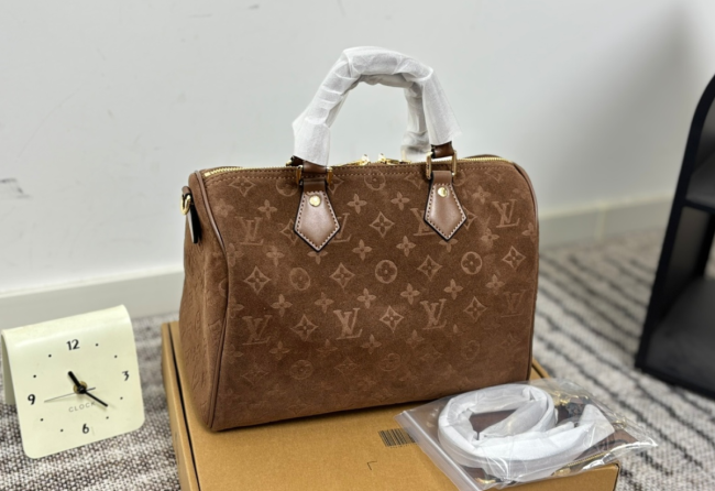 Quality Suede Speedy Bag No Box Size 30cm  #LOV