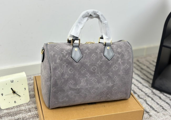 Quality Suede Speedy Bag No Box Size 30cm  #LOV