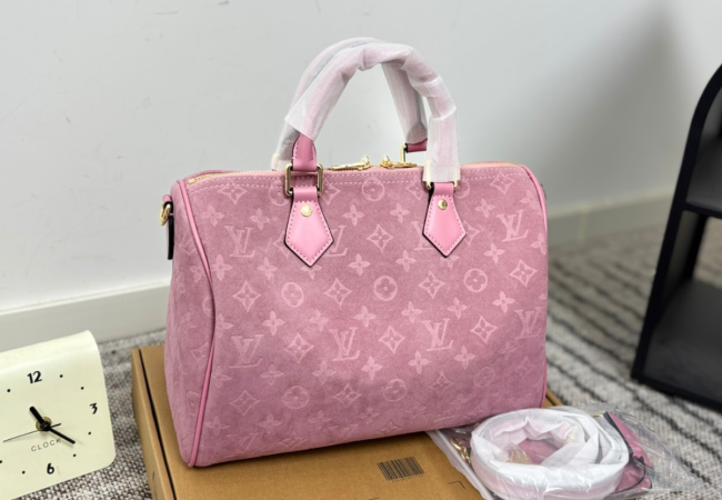 Quality Suede Speedy Bag No Box Size 30cm  #LOV