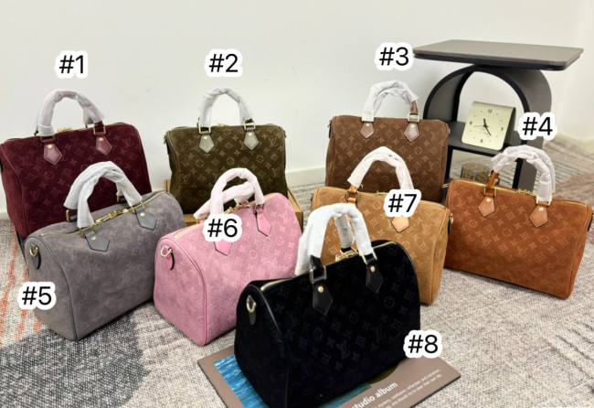 Quality Suede Speedy Bag No Box Size 30cm  #LOV