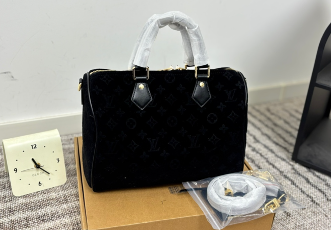 Quality Suede Speedy Bag No Box Size 30cm  #LOV