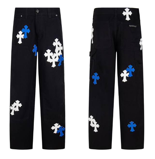 Fashion Chrome Jeans with Tags #NOO