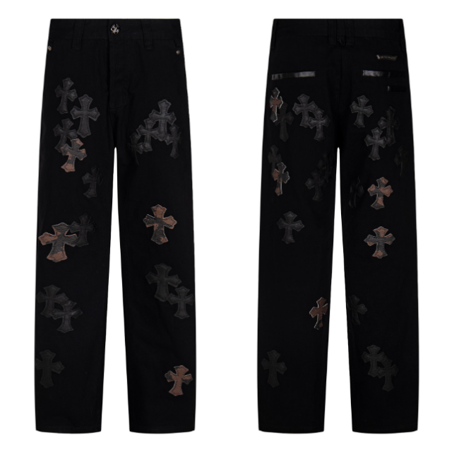 Fashion Chrome Jeans with Tags #NOO