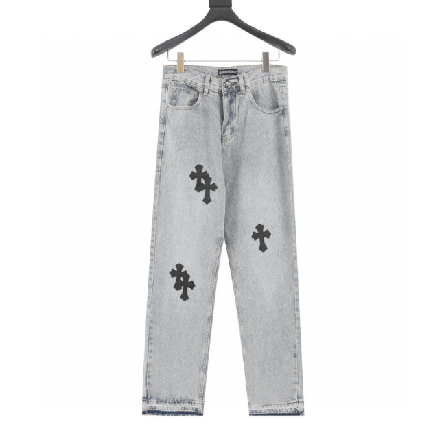 Fashion Chrome Jeans with Tags #NOO