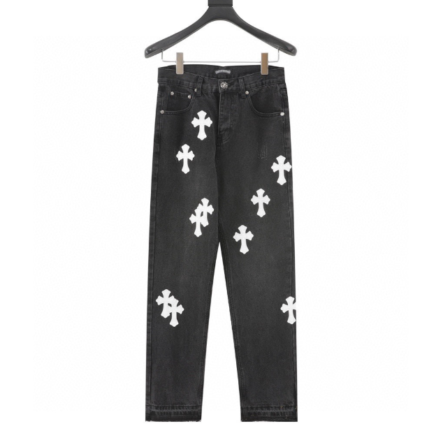 Fashion Chrome Jeans with Tags #NOO