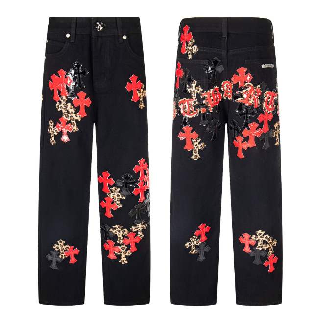 Fashion Chrome Jeans with Tags #NOO