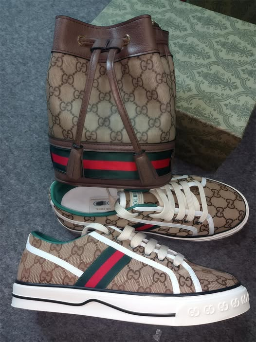 Fashion Shoes with Bag Set #GUI