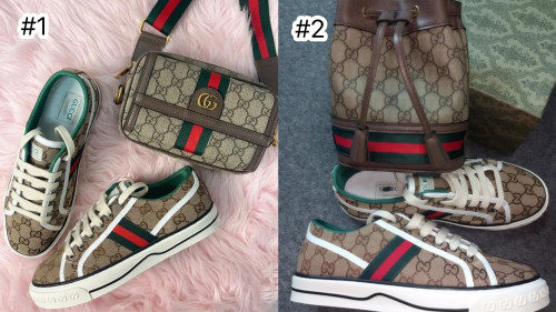 Fashion Shoes with Bag Set #GUI