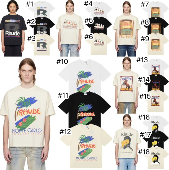 Rhude Shirt with Tags Cotton Material #NOO