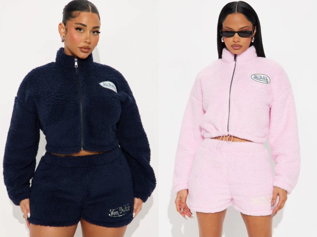 Vondutch Furry Shorts Set #NOO