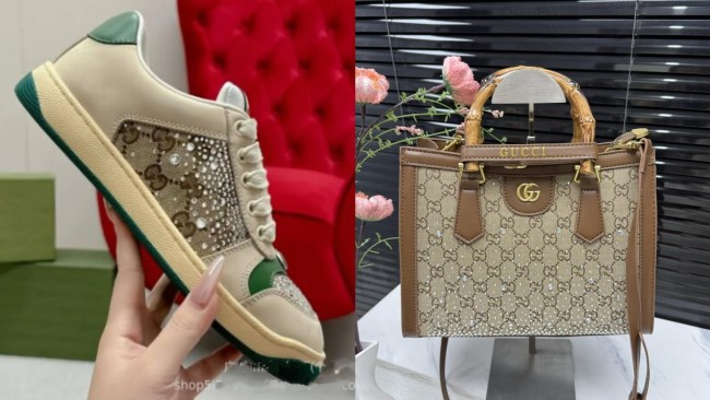 Fashion Shoes with Bag Set #GUI