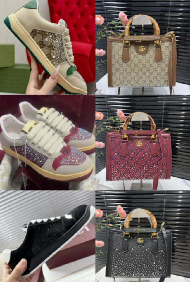 Fashion Shoes with Bag Set #GUI