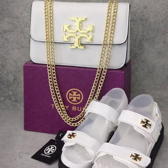 Fashion TB Sandals with Bag Set