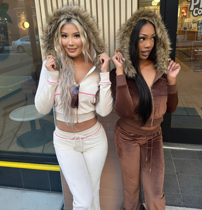 Fashion Women Velvet Set #NOO