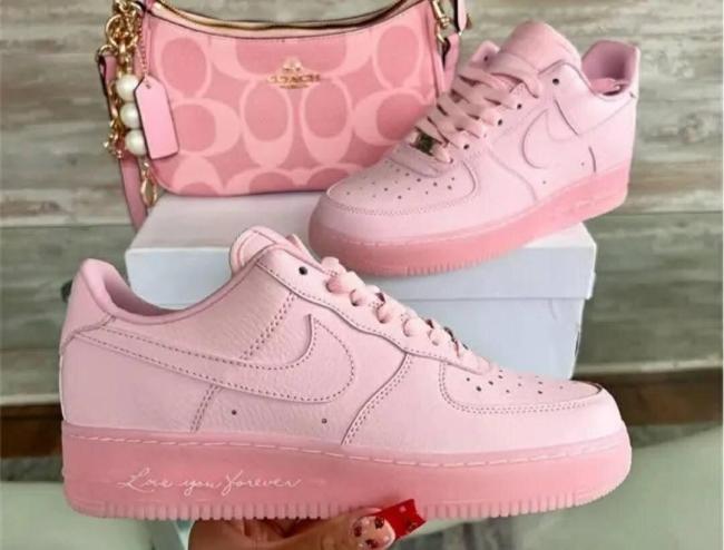 Fashion Shoes with Bag Pink Set #NIK
