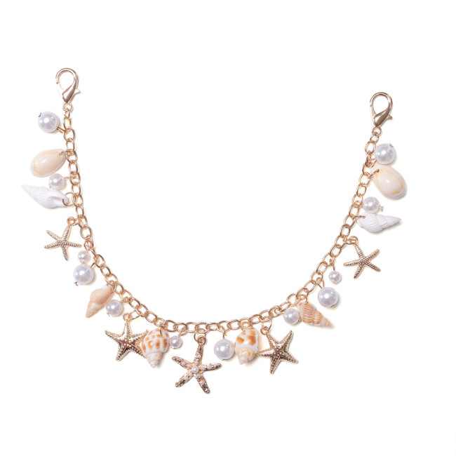 Fashion Slides with Bag Set with Chains #COA