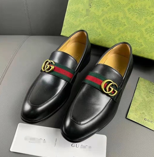 High Quality Men's Loafers Shoes Leather Shoes with Box #GUI