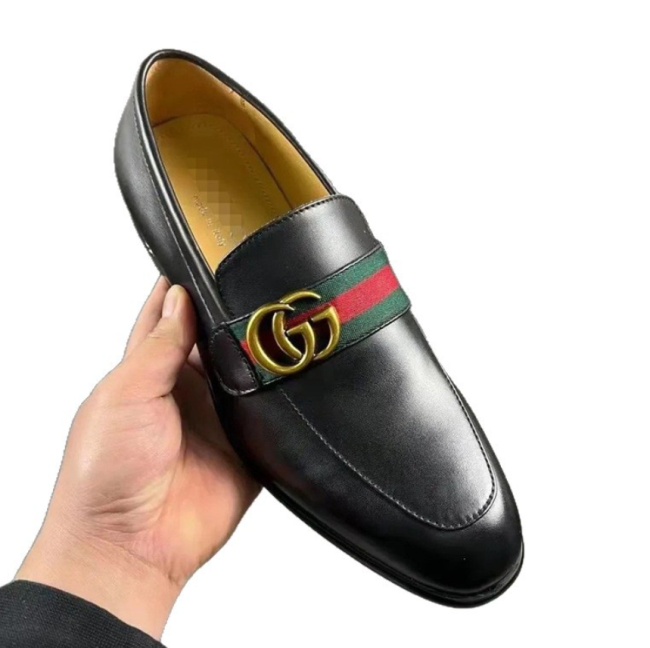 High Quality Men's Loafers Shoes Leather Shoes with Box #GUI