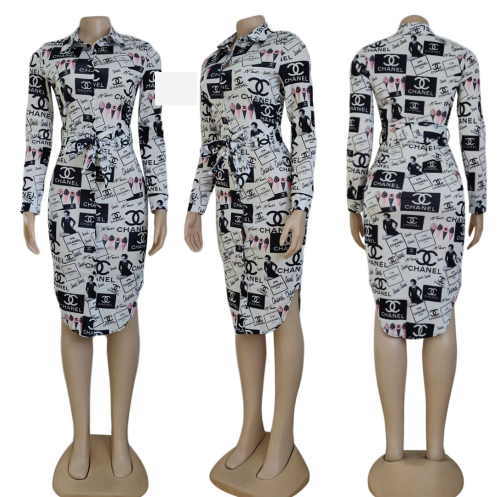 Women Fashion Shirt Dress #CHN