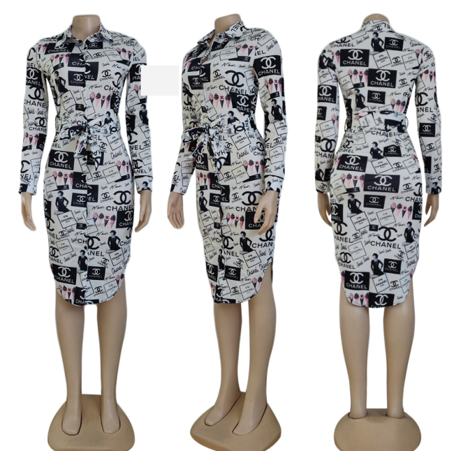 Women Fashion Shirt Dress #CHN