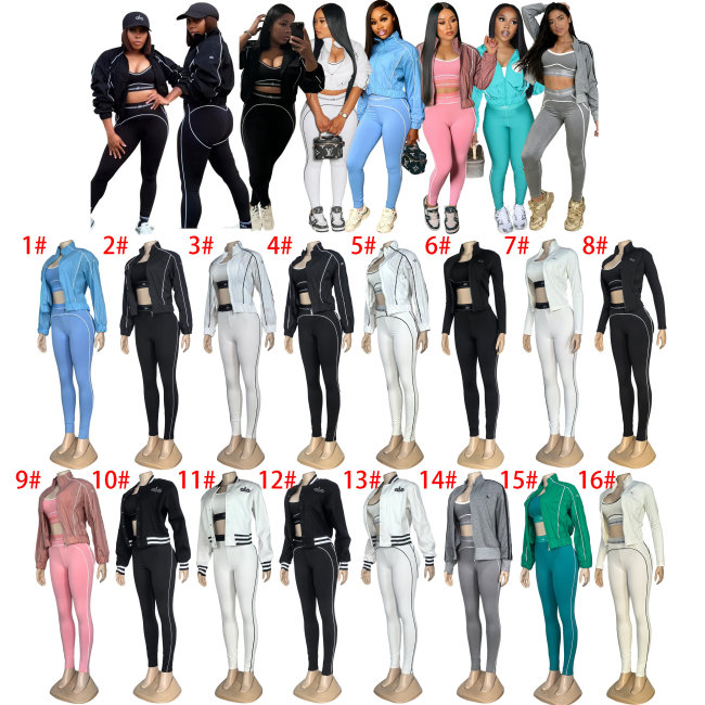 Women Alo 3 pcs Set Polyester Material #ALO