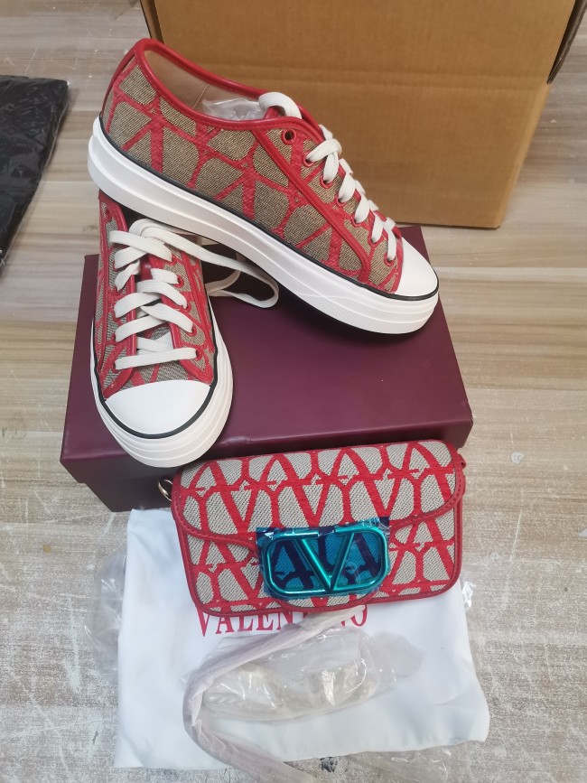 Fashion Valentino Shoes with Bag Set #NOO