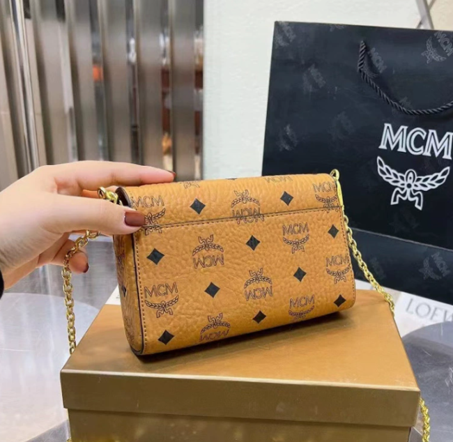 Quality MCM Shoulder Chain Bag with Box #MC