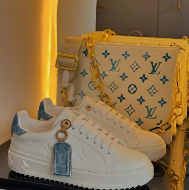 Fashion Shoes with Bag Set #LOV