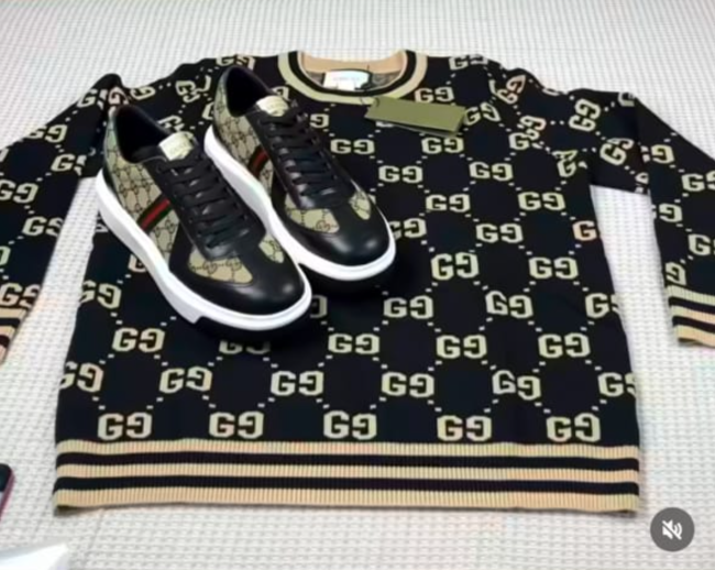 Fashion Sweater with Shoes Set #GUI