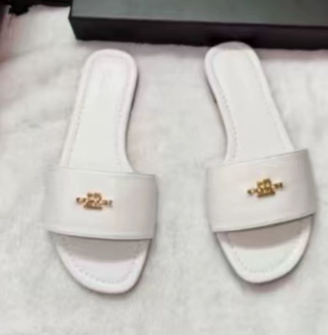 Women Fashion Coach Slides with Box #COA