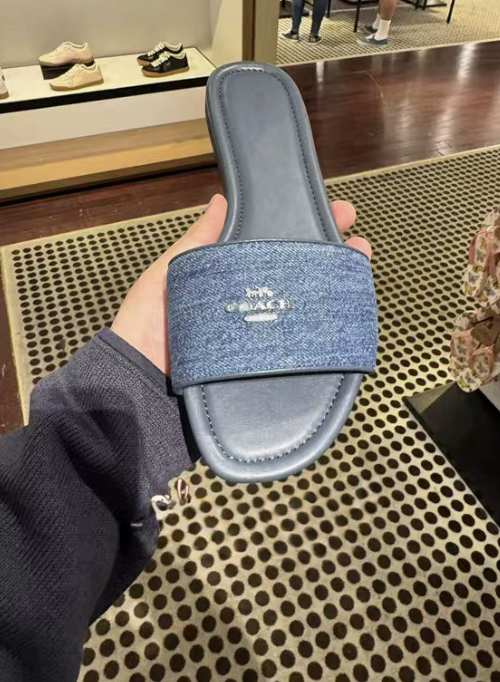 Women Fashion Coach Slides with Box #COA