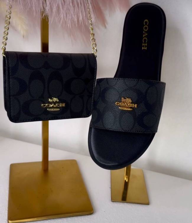  Fashion Slides with Bag Set #COA