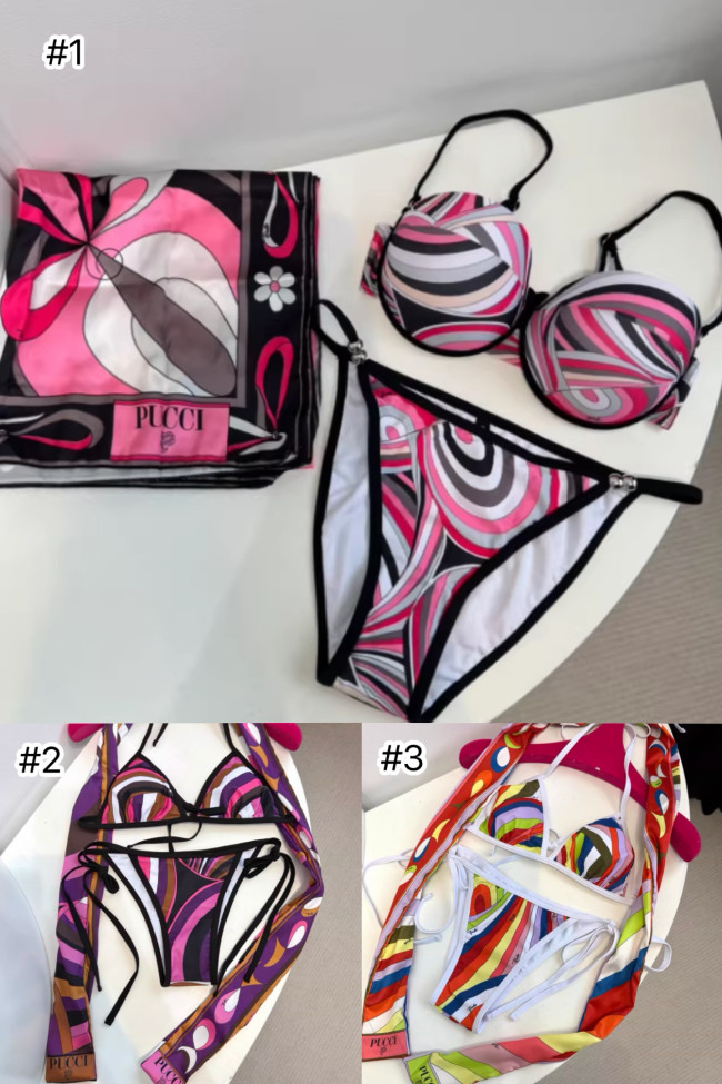 Fashion PUCCI Bikini with Scarf