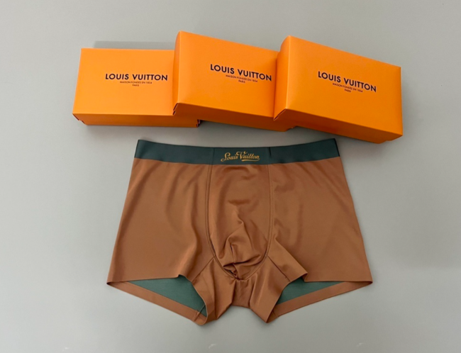 Fashion Men's 3 pcs Shorts Underwear with Box #GUI