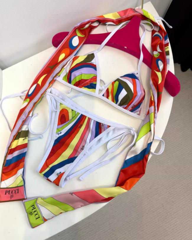 Fashion PUCCI Bikini with Scarf