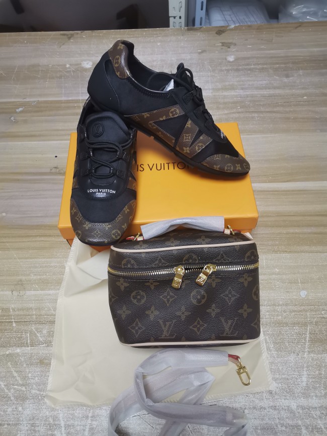 Fashion Shoes with Bag Set #LOV