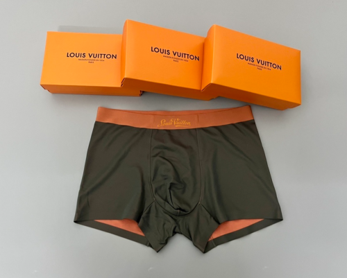 Fashion Men's 3 pcs Shorts Underwear with Box #GUI