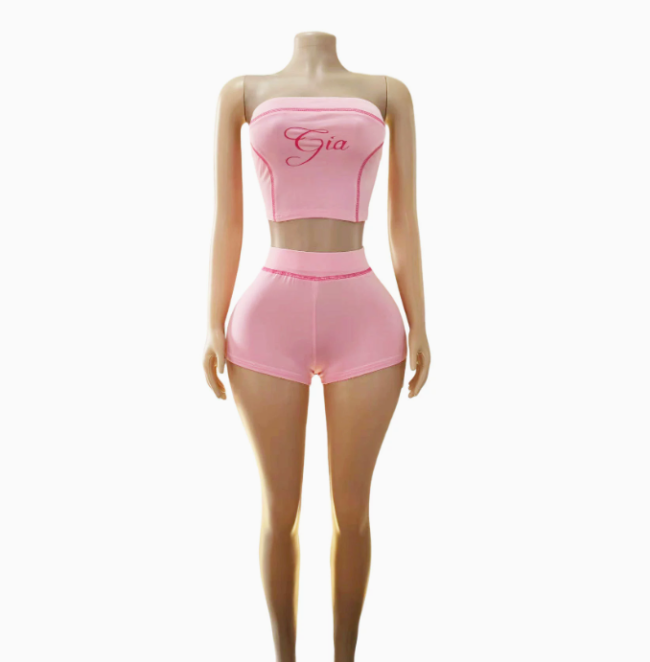 Women Gia Strapless Shorts Set #NOO