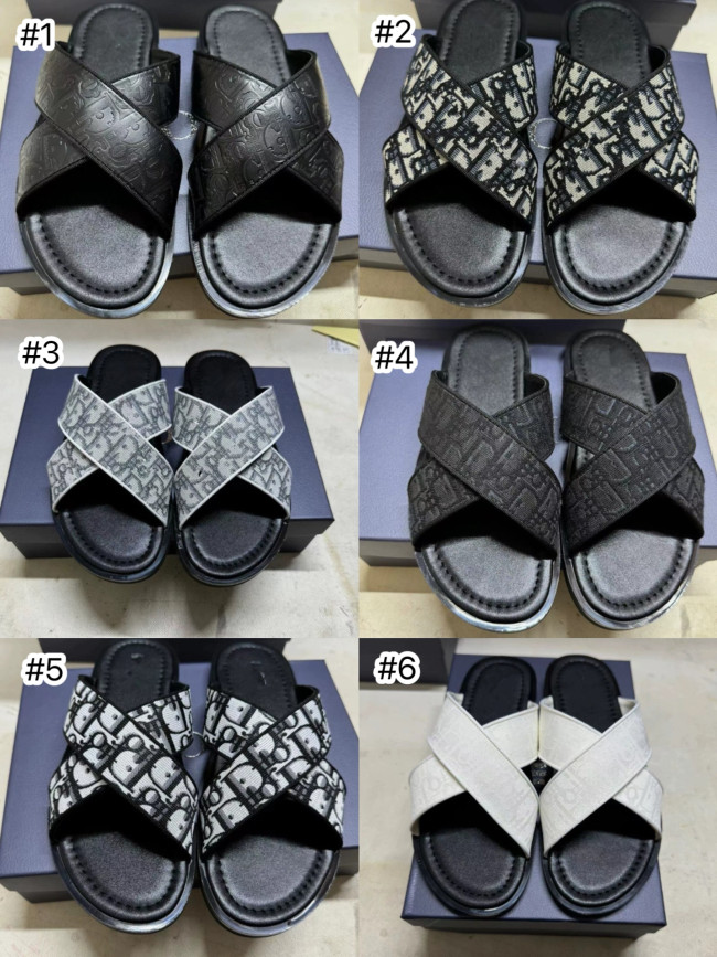 Fashion Men's Slides with Box #DIO