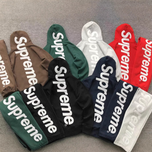 High Quality Men's Supreme Joggers Set with Tags Cotton #NOO