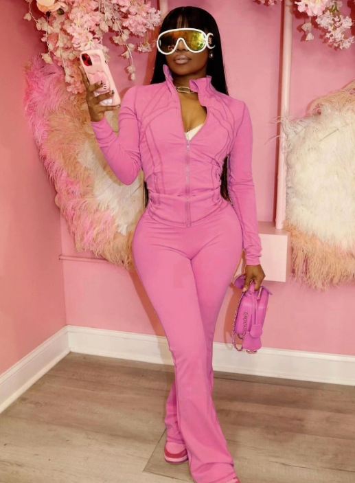 Women Fashion Sports Casual Skinny 2 pcs Set #NOO