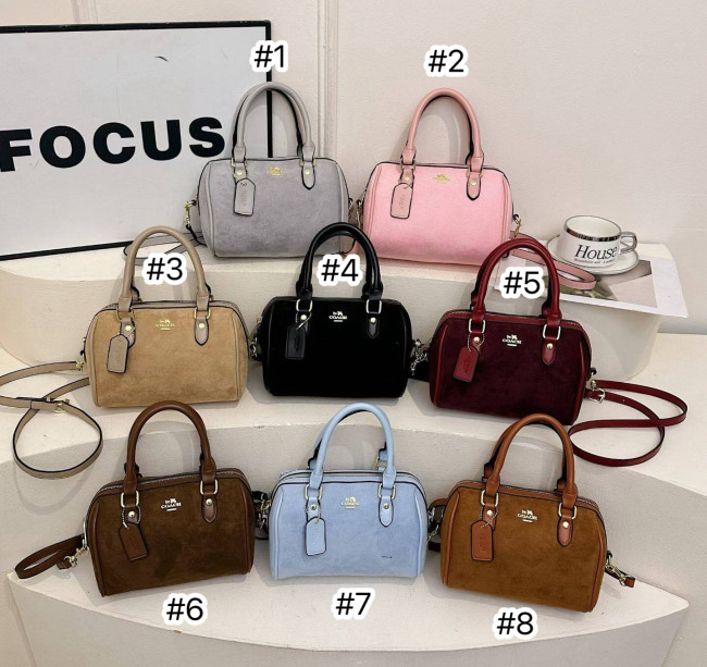 Fashion Suede Pillow Bag No Box #COA