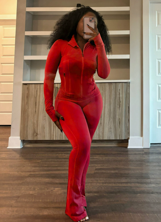 Women Fashion Sports Casual Skinny 2 pcs Set #NOO