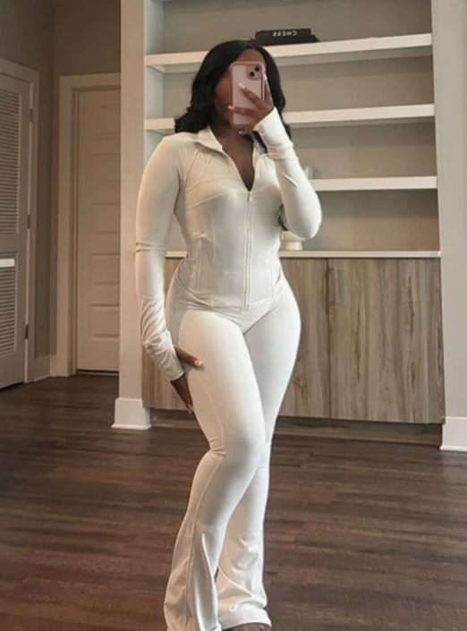 Women Fashion Sports Casual Skinny 2 pcs Set #NOO