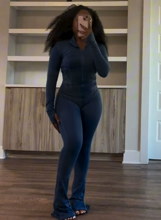 Women Fashion Sports Casual Skinny 2 pcs Set #NOO