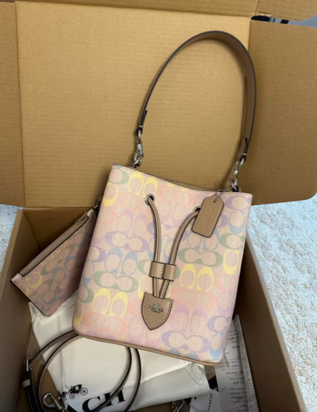 Women Quality Colorful Rainbow Bag No Box #COA