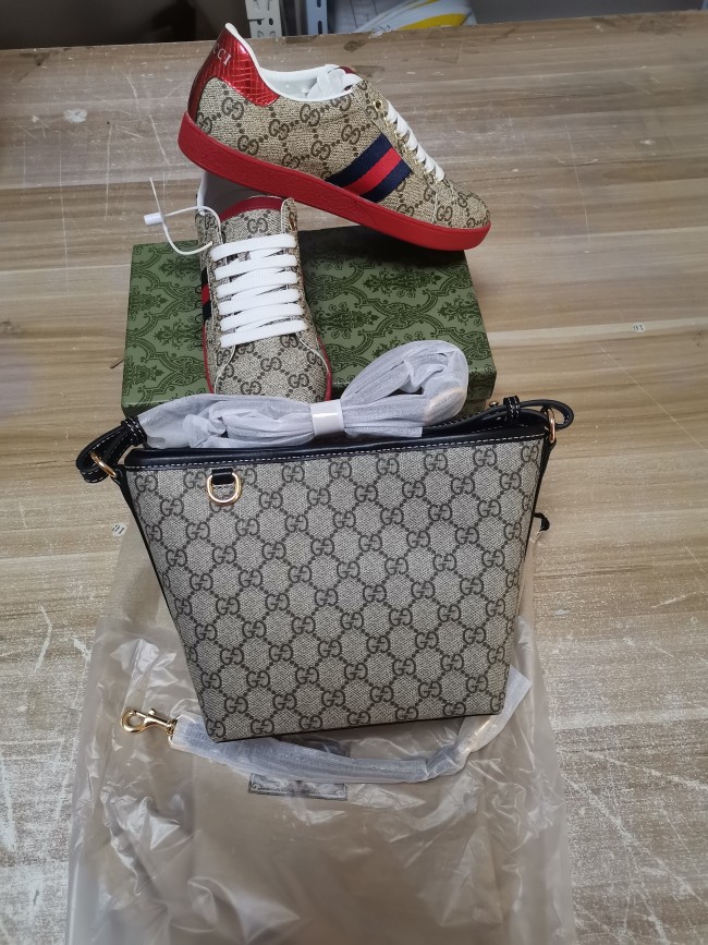 Fashion Shoes with Bag Set #GUI