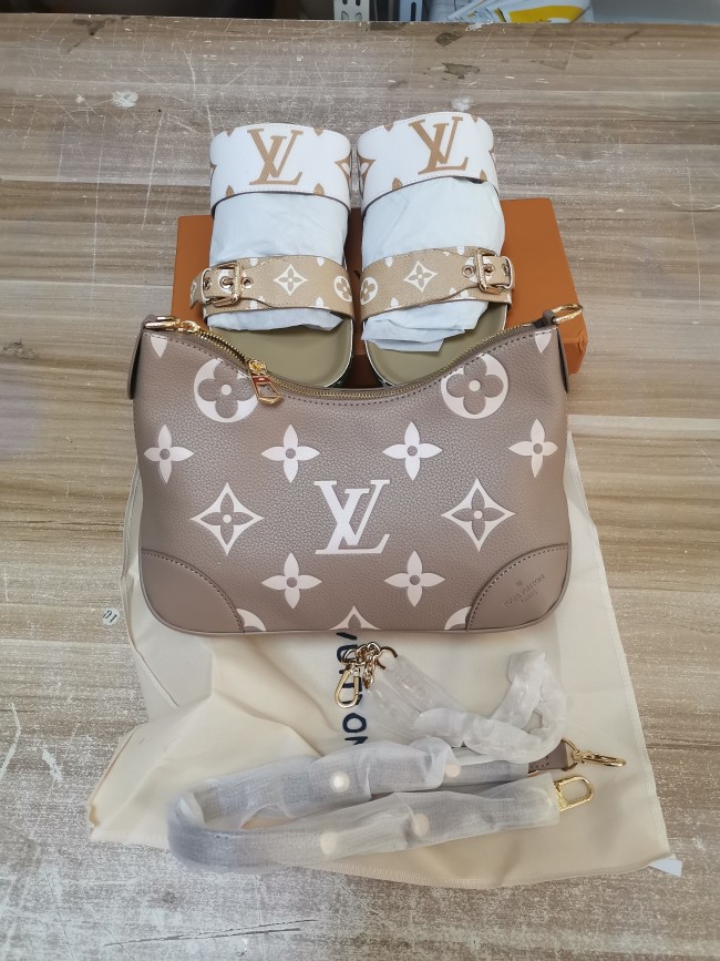 Fashion Sandals with Bag Set #LOV